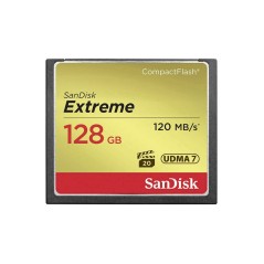 SanDisk Extreme 128GB CompactFlash Card - Lightning Fast 120MB/s for Professional Photography & High-Performance Storage